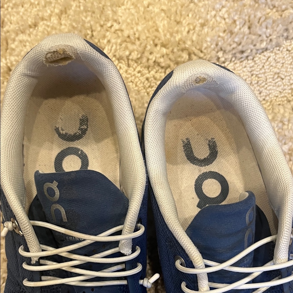 On Cloud Running Blue Athletic Shoes - Picture 2 of 6